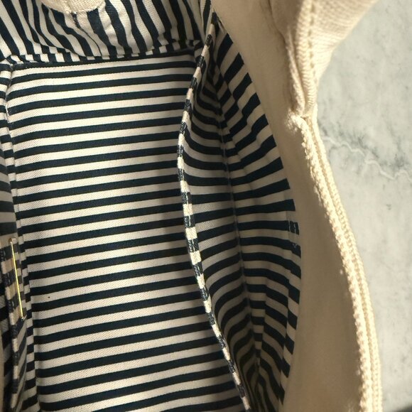 Prada Small White Canapa Logo Tote w/ Strap & Authenticity Certificate Card - Picture 16 of 16